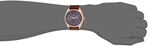 Akribos Xxiv Men's Sunray Dial Watch - Tonneau Shaped With Date Window On Genuine Leather Strap - Ak945 #TOP3