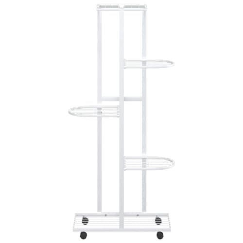 Support de pot de fleurs blanc compact pour embellir les petits appartements