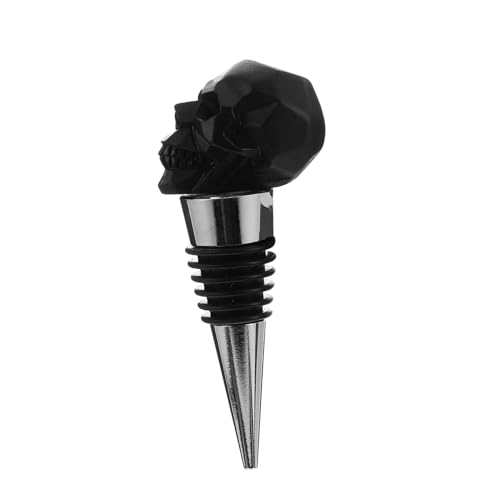 PRETYZOOM 2 Pz Tappo Per La Conservazione Del Vino Tappo Di Chiusura Per Bottiglia Di Vino Tappi Di Bottiglia Di Vino Tappo Di Bottiglia Di Halloween Clip a Palloncino Black Resina