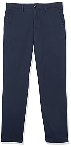 Amazon Essentials Pantalon Kaki Stretch Décontracté Coupe Ajustée Homme, Bleu Marine, 34W / 32L - Image 7