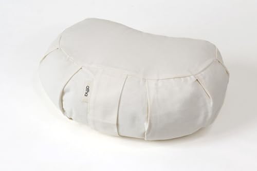 Cojín de Meditación Satya – Funda de Algodón Lavable – Relleno Ajustable de Cáscara de Trigo Sarraceno – Ergonómico y Ecológico para Yoga, Mindfulness y Postura Correcta Satya - Natural