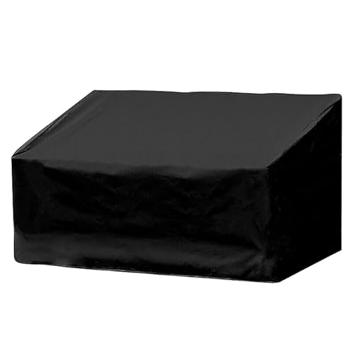 Funda para banco de jardín Uonlytech de tela Oxford negra protectora 2