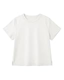 Stelle Women's Cotton T-Shirts Crewneck Short Sleeve Basic Tees Summer Casual Solid Crop Tops Petite White X-Small