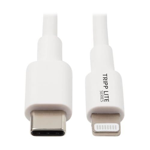 Cable Lightning a USB-C Eaton Blanco de 0.9 Metros para Carga de iPhone M102-003-WH 5