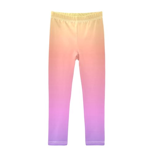 GAIGEO White Polka Dots Navy Blue Girls Leggings, Dance Pants for Toddlers, Comfortable Fabric, Girls Workout Clothes 4T