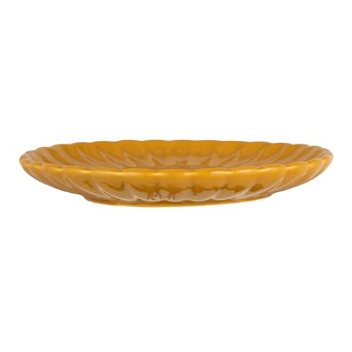 Taza de cerámica con plato y esmalte reactivo 10 oz amarillo miniatura 4