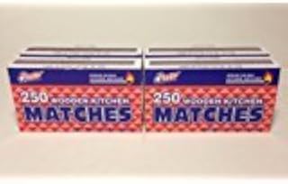 4 BOXES IN LOT- WOODEN KITCHEN MATCHES 250 IN EACH BOX TOTAL 1000 MATCHES
