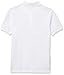 Lacoste Unisex-Child Short Sleeve Classic Pique Polo, White, 6