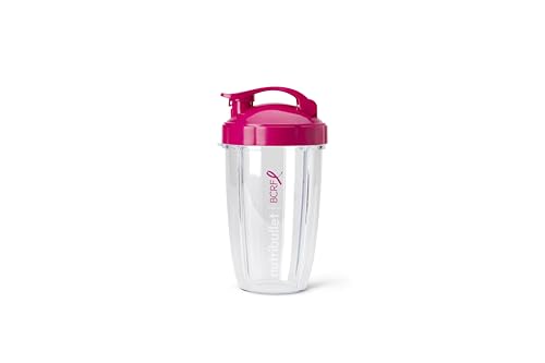 Gobelets To-Go de 710 ml étanches nutribullet avec clapets rose et blanc