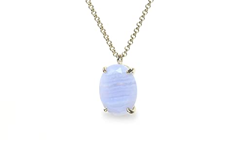 Collier de mariage fait à la main avec pendentif ovale en agate