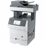 Image of Lexmark X748DTE Laser Multifunction Printer - Color - Plain Paper Print - Desktop - Printer, Scanner, Copier, Fax - 35 ppm Mono /35 ppm Color Print - 2400 x 1200 dpi Print - 35 cpm Mono /35 cpm Color Copy - Touchscreen - 600 dpi Optical Scan - Automatic Duplex Print - 1200 sheets Input - Gigabit Ethernet - USB