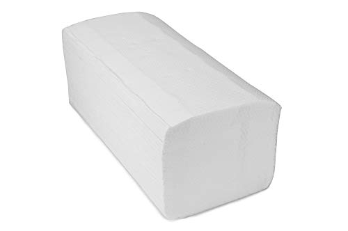 4000 Blatt Papierhandtücher 2-lagig Soft mit Zick Zack Falz | 20 x 200 Stück | saugstarke Einmalhandtücher in Weià 25 x 23 cm | Ideal für Gastronomie, Krankenhäuser, Praxen uvm. – Bild 3