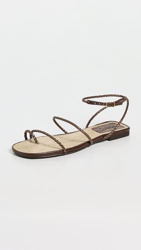 SCHUTZ Women's Kaya Straw Flat Sandals2