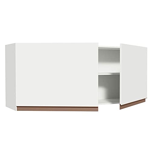 Armário Aéreo Madesa Reims 120 x 50 cm 2 Portas - Branco