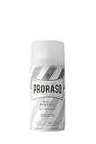 Proraso Espuma afeitar, 300 ml, crema afeitar que protege la piel sensible, gel afeitar nutritivo con extractos de avena y té verde, blanco