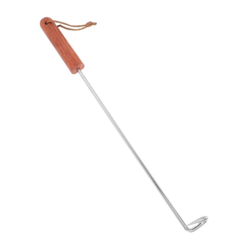 KONTONTY Bbq Meat Flipper Hook Durable Steak Turner Tool for Efficient Cooking Ergonomic Grip Design for Grilling Meats Vegetables Bbq Accessory for Camping