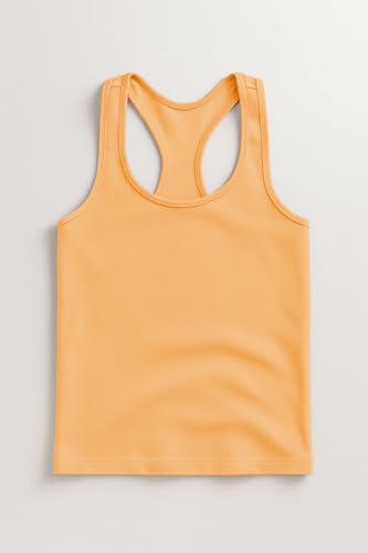 Image of Kurve Premium Girls Seamless Supersoft Wide Strap Comfortable Racerback Tank (Made with Love in The USA)