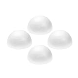 8' Craft Foam Half Ball - Smooth Styrofoam Polystyrene Balls for Craft and Project, Pack of 4