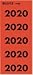 Esselte Leitz 2020 1420-25 Folder Contents Labels Red Pack of 100 (1420-25)