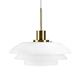 Diese Hängelampe hat ein klassisches Design mit einem skandinavischen Look und eine einfache Deckenrosette aus Metall. Diese Lampe dient durch das Schöne design perfekt als Zimmer Deko.