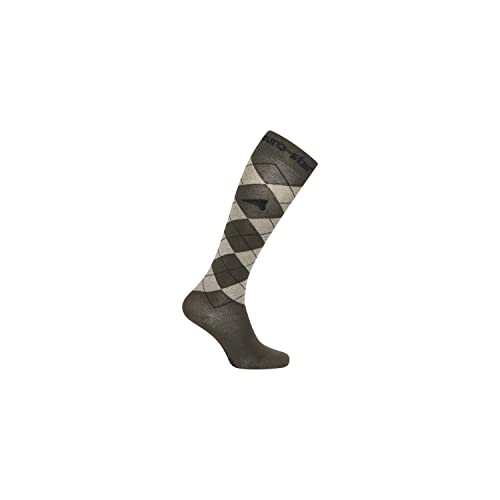 euro-star Calcetines hasta la rodilla ESAily Dark Castor verde oscuro con purpurina HW 22