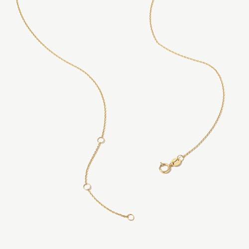 AGVANA Ray of Light 0.5-1 Ct Bezel Setting Round Solitaire Lab-Grown Diamond Pendant Necklace in 14K Solid Gold (D-E Color, VS Clarity) Fine Jewelry Promise Anniversary Birthday Gifts for Women4