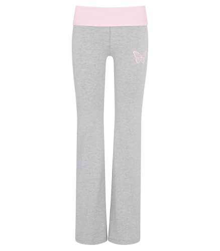 Victoria's Secret Pink | Elle All-Day Cotton™ Foldover Flare Leggings, Medium Heather Grey, XL - image 4