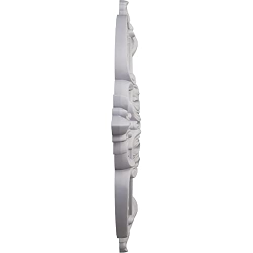 Image of Ekena Millwork CM28BEUWF - 28 3 /8 inchOD x 3 3 /4 inchID x 1 5 /8 inchP Benson Classic Ceiling Medallion (Fits Canopies up to 6 1 /2 inch) - Ceiling Medallion, Ultra Pure White