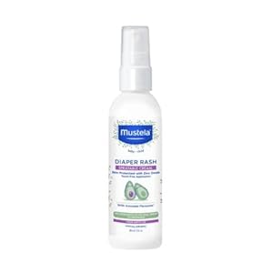 Mustela Baby Diaper Rash Cream Spray – Touch-Free protectant with Zinc Oxide & Natural Avocado - Treats, Soothes and Prevents Diaper Rash- Fragrance-Free - 3 fl. oz