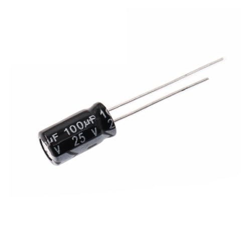 Condensateur électrolytique 25V 100UF miniature 6x12mm pour bricolage