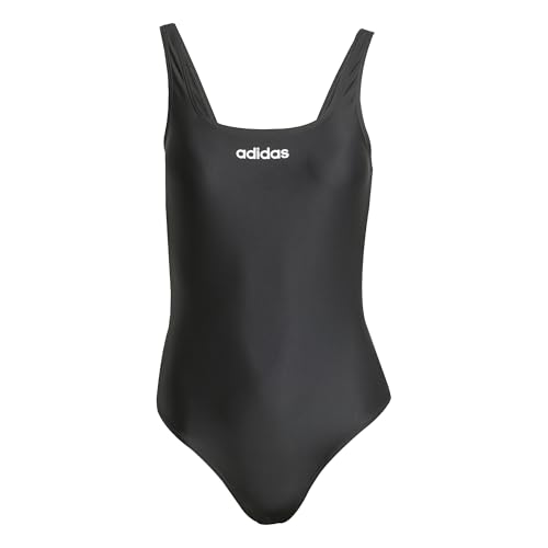 adidas Femme U-Back Swimsuit Swimwear, Black/White, 36