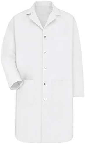 Red Kap Men's Interior Pocket Lab Coat image 5