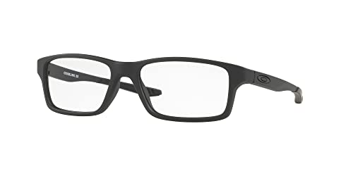 Oakley Armação quadrada Oy8002 Crosslink Xs para óculos de grau, Lentes de cetim preto/demonstração, 51 mm