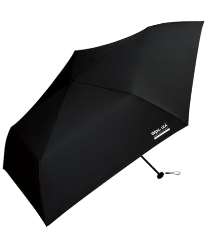 Generic W.P.C. IZA Light & Slim Parasol, Folding Umbrella, Fully Blackout, For Both Sunny and Rainy Days, UV Rays, Unisex, Men's, Women's, Large, Lightweight, Water Repellent za007 (black)