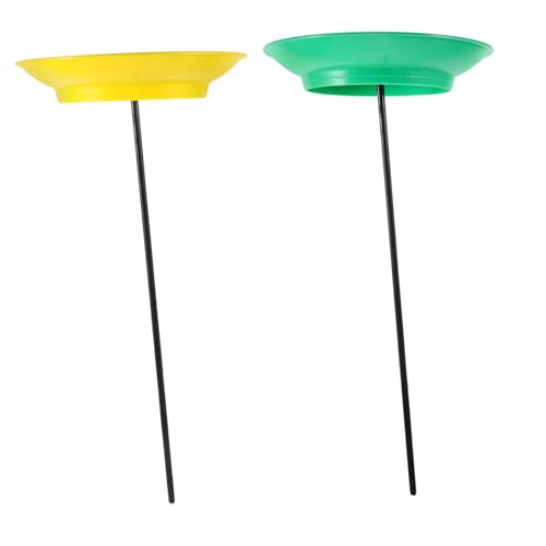 Hemoton 2pcs Juggling Plate Set for Boys and Girls Circus Performance Spinning Plate Stick for Juggling Skill Development Party Entertainment