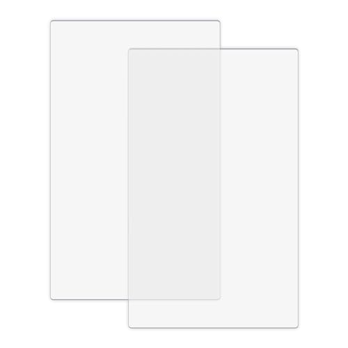 2Pcs/1 Pair Clear Polycarbonate Plastic Die Cutting Pads, Compatible with BSP & BS Switch Plus Machine, Embossing Crafting Plates (15 x 8.75 x 0.125 inch)