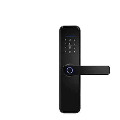 Serrure électronique Tuya X5 noire 50mm avec lecteur d'empreinte biométrique