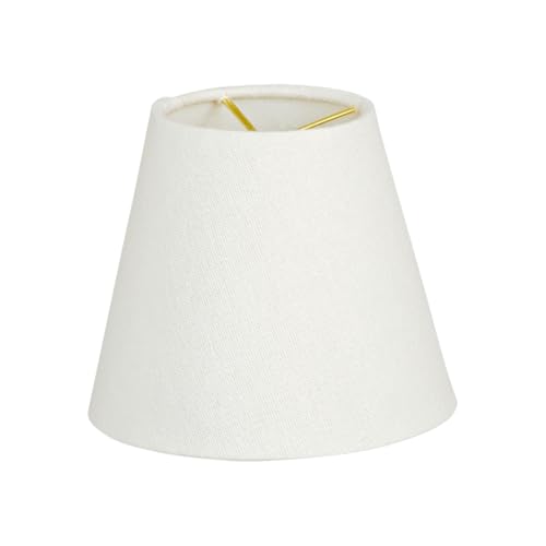 Image of Royal Designs, Inc. CS-1102-5TLNWH Textured Linen Empire Chandelier Shade, 3 x 5 x 4.5, Textured Linen White