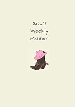 2020 Weekly Planner with Cowgirl Boots