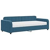 Farbe: Blau;Material: Samt (100 % Polyester), Metall, Massivholz;Material der Latten: Sperrholz