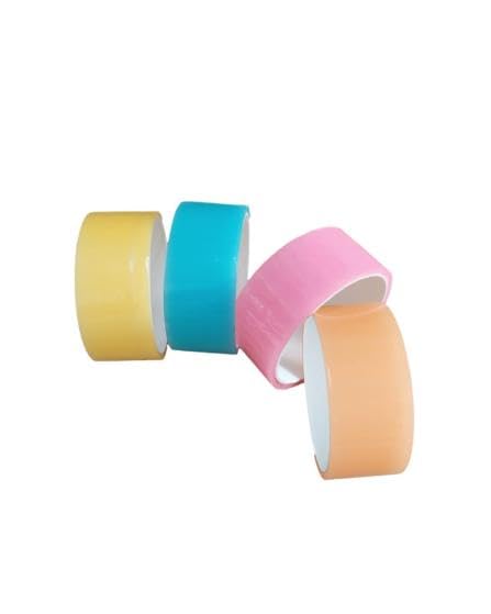 THE GIFT FACTORY Adhesive Tapes Sticky Ball Colorful Stress Relief Pearlescent Toy Decompression Artifact Party DIY Rolling Craft Children Blue 4-Rolls Assorted Colors