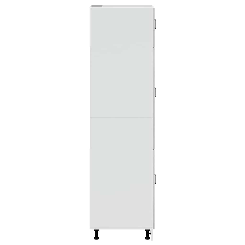 vidaXL Armoire de Cuisine Kalmar Gris béton Bois d'ingénierie, Armoire de Cuisine Blanche, Armoire de Cuisine latérale, Meuble de Cuisine autoportant