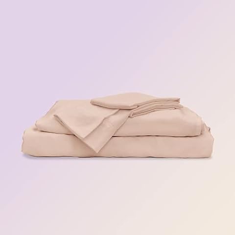 Sheets & Giggles 100% Eucalyptus Lyocell Sheet Set - All-Season, Responsibly Made, Naturally Cooling, Super Soft, Moisture-Wicking, Temperature Balancing, Vegan Cover