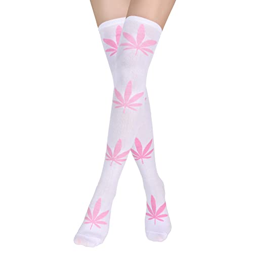 Benefeet Sox Womens Thigh High Socks Girls Novelty Cotton Over the Knee High Socks Funny Crazy Long Stockings Leg Warmers