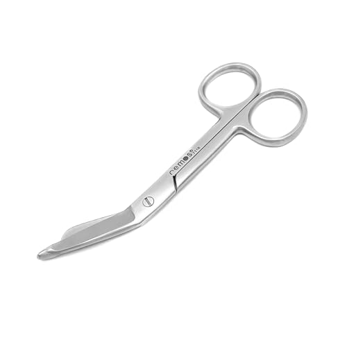 REMOS Tijeras para vendajes de primeros auxilios de acero inoxidable [4.5''/11.5cm]
