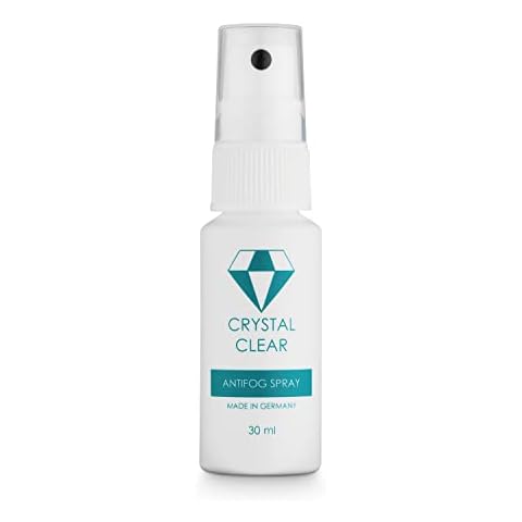 Crystal Clear - effektives nachhaltiges Anti Fog Spray - Made in Germany - Antifog Spray - 30 ml - Antibeschlag Spray für Schwimmbrillen Taucherbrillen und Windschutzscheiben Cover
