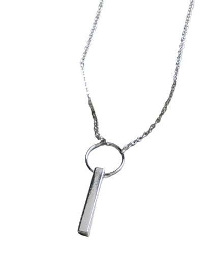 [ウィゴー] 男女兼用 ネックレス メンズ ステンレス チェーン アクセサリー アクセ 定番 シンプル シルバーアクセ 韓国 普段使い 服 春服 夏服 春 夏 秋 冬 プレゼント ギフト メンズ タイプF 長さ50cm 柄4