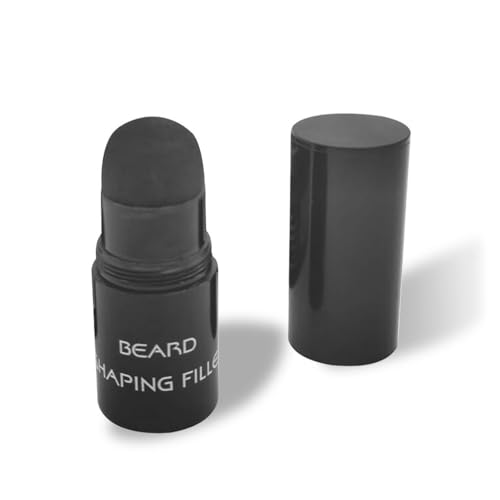 siduytin Hommes Barbe Remplissage Poudre Longue durée Cheveux Forme Patchs Coloration Couverture Maquillage Affaires Stylo épaississement Teinture Peinture, Marron foncé