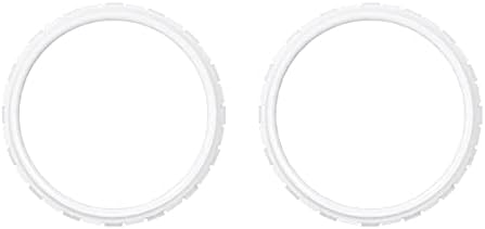 eXtremeRate White Replacement Accessories for PS5 Controller, Custom Accent Rings for PS5 Controller - Controller NOT Included - 4