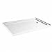 DreamLine SlimLine 32 in. D x 60 in. W x 2 3/4 in. H Right Drain Single Threshold Shower Base in White, DLT-1132602
